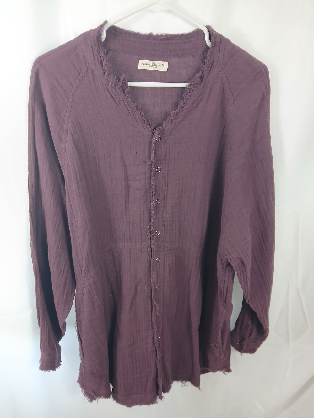 NATURAL LIFE Plum Crewneck Top